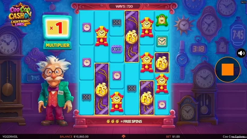 CooCoo Cashoo slot screenshot 2