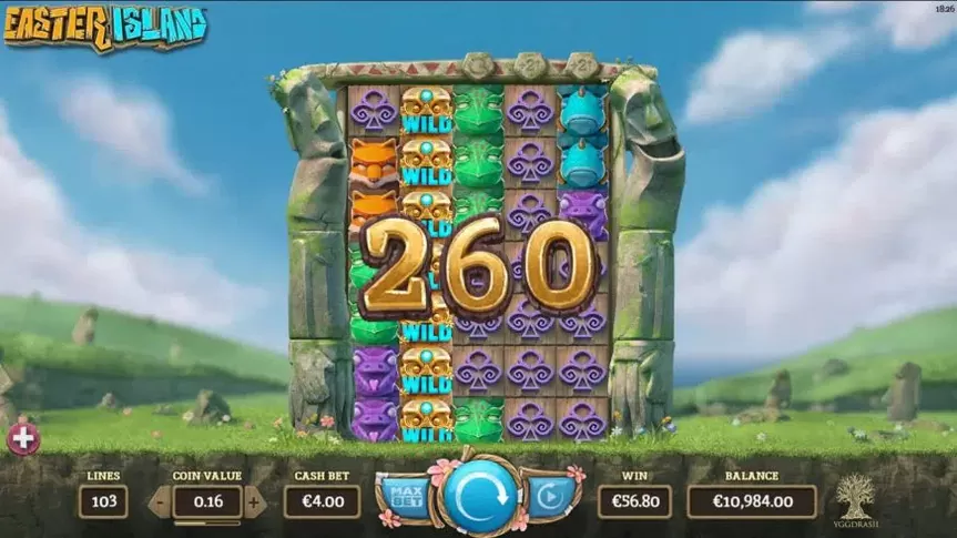Easter Island slot screenshot 3