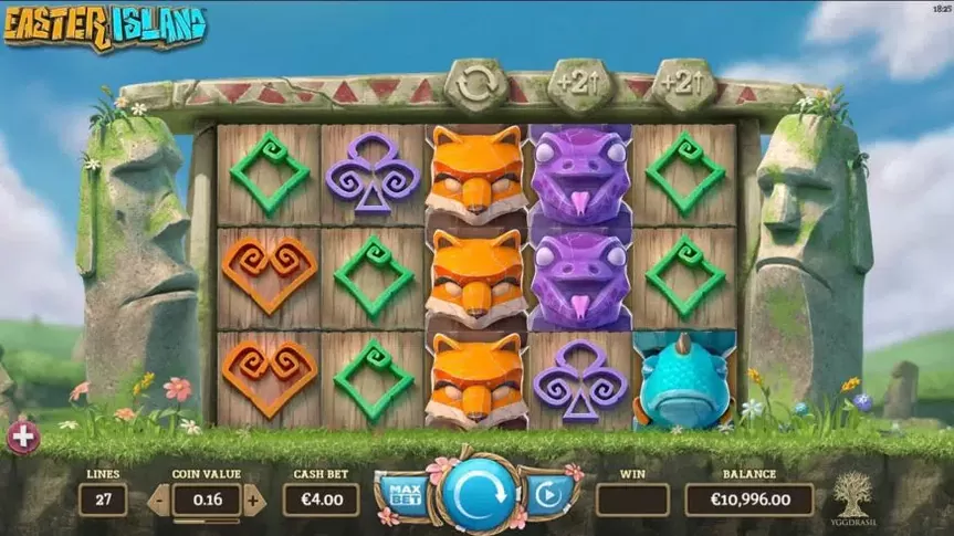 Easter Island slot screenshot 1