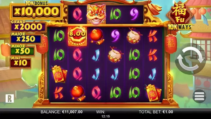 Fu 10K Ways slot screenshot 2