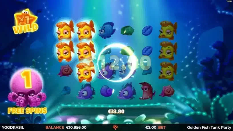 Golden Fish Tank Party slot screenshot 5