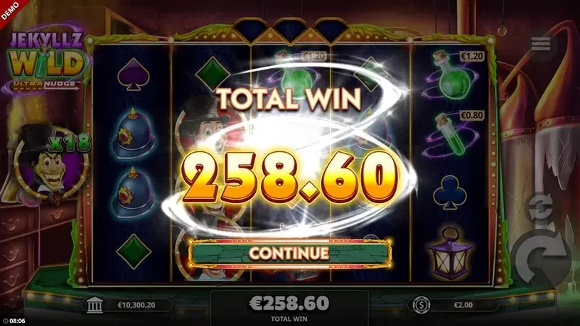 Jekyllz Wild Ultranudge slot screenshot 8