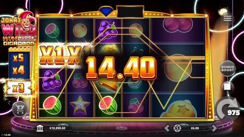 Jokrz Wild Ultranudge Gigablox slot screenshot 4
