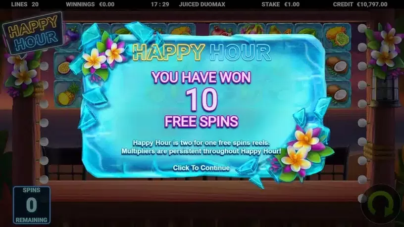 Juiced DuoMax slot screenshot 2