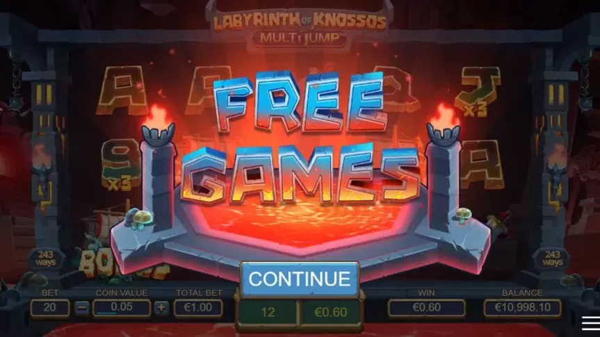 Labyrinth of Knossos Multijump slot screenshot 4