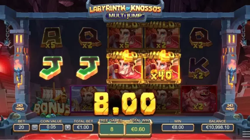 Labyrinth of Knossos Multijump slot screenshot 5