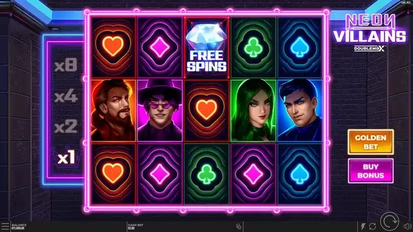 Neon Villains slot screenshot 1