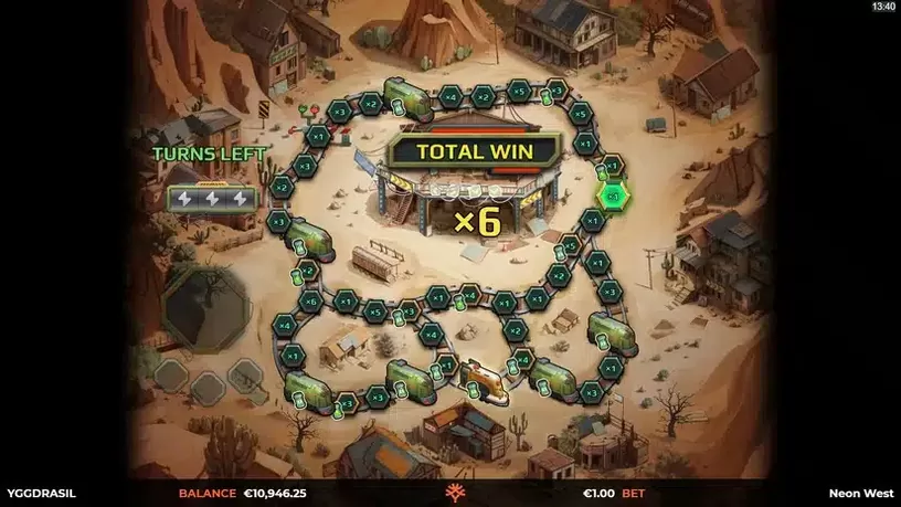 Neon West slot screenshot 5