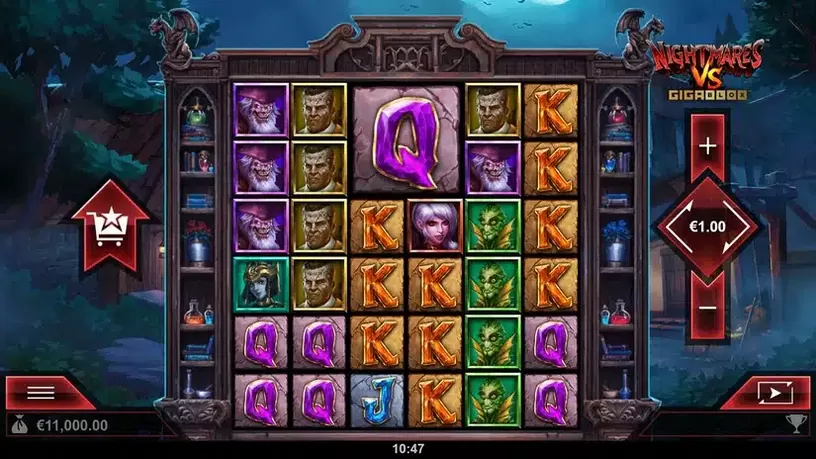 Nightmares VS GigaBlox slot screenshot 1