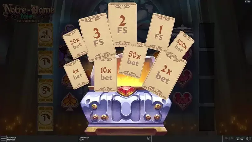 Notre-Dame Tales GigaBlox slot screenshot 7