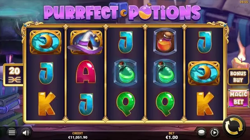 Purrfect Potions slot screenshot 1