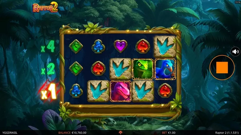 Raptor 2 slot screenshot 2
