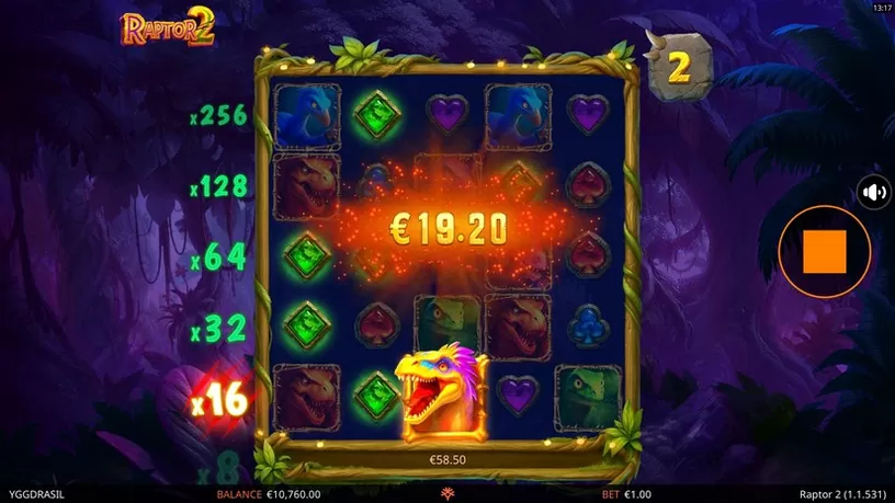 Raptor 2 slot screenshot 6