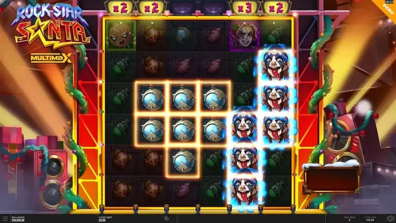 Rock Star Santa MultiMax slot screenshot 5
