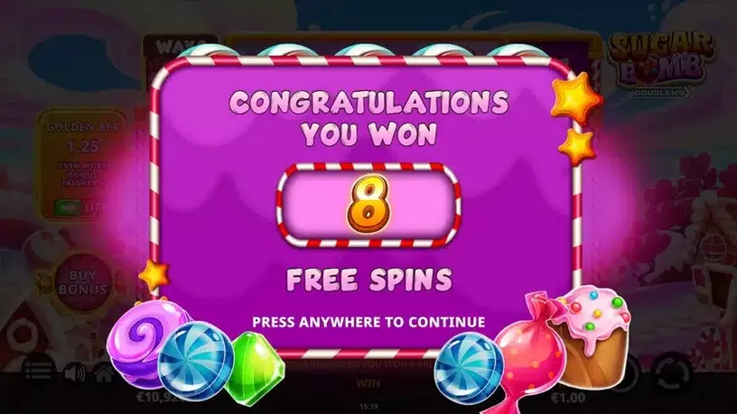 Sugar Bomb DoubleMax slot screenshot 3