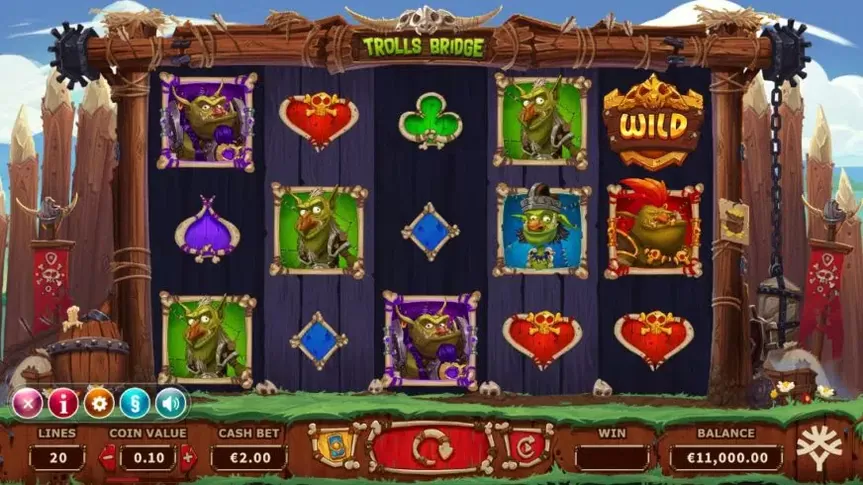 Trolls Bridge slot screenshot 1