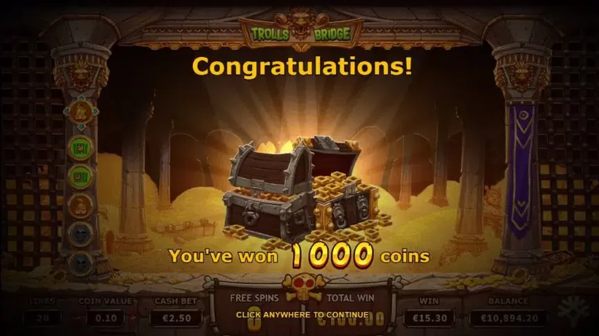 Trolls Bridge slot screenshot 9