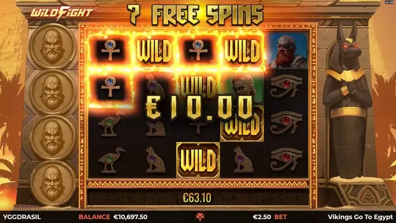 Vikings Go To Egypt Wild Fight slot screenshot 6