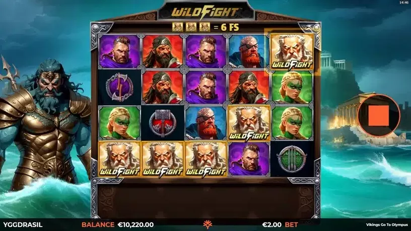 Vikings Go To Olympus slot screenshot 1