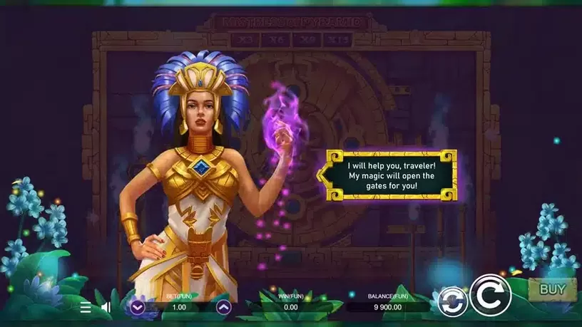 Mistress Of Pyramid slot screenshot 2