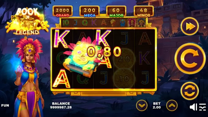 Book of the Aztec’s Legend slot screenshot 2
