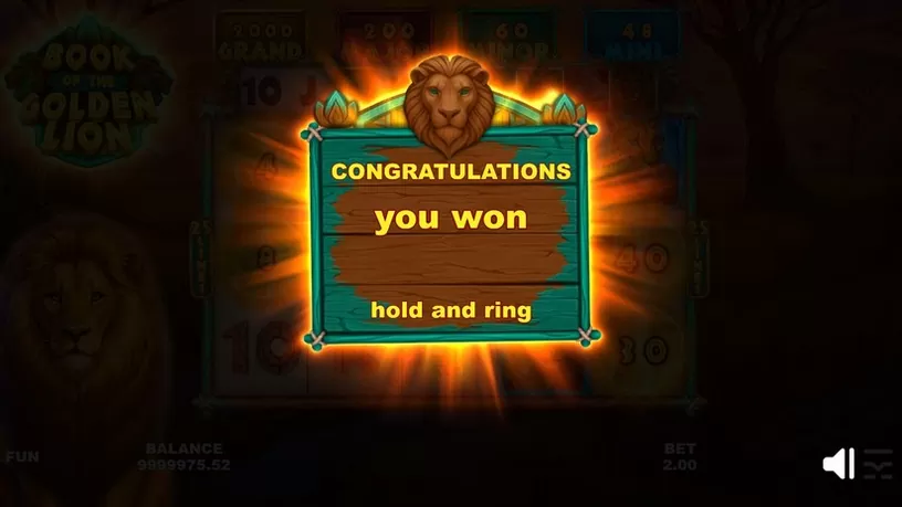 Book of the Golden Lion slot screenshot 5