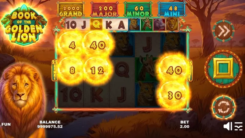 Book of the Golden Lion slot screenshot 4