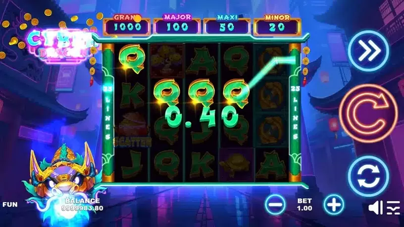 Cyber Dragon slot screenshot 5