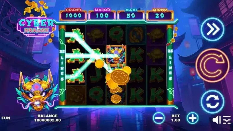 Cyber Dragon slot screenshot 4