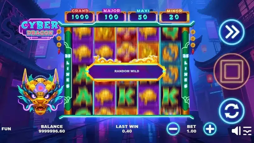 Cyber Dragon slot screenshot 3