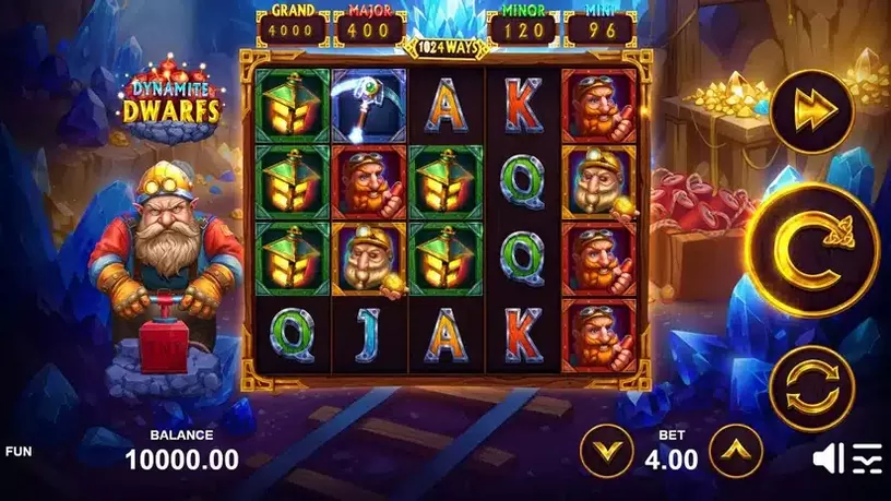 Dynamite Dwarfs slot screenshot 1