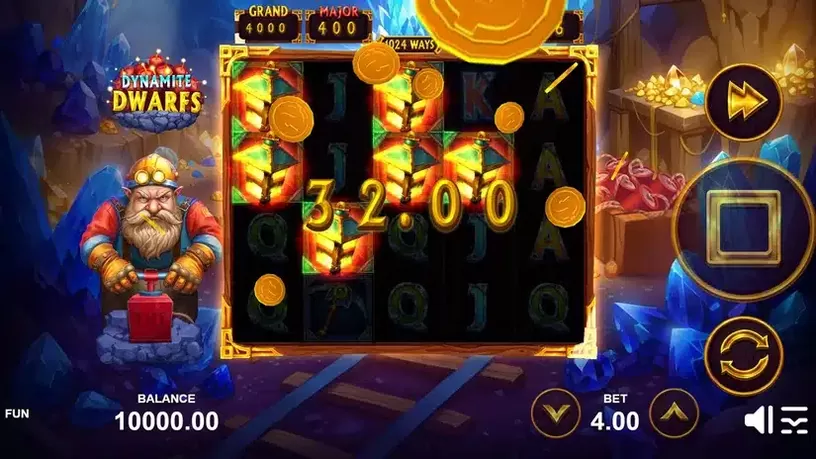 Dynamite Dwarfs slot screenshot 4