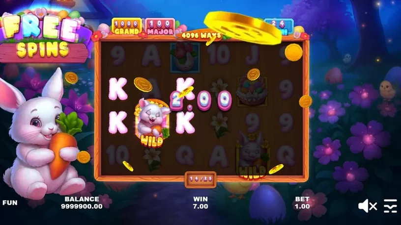 Easter Bunny Treasures slot screenshot 3