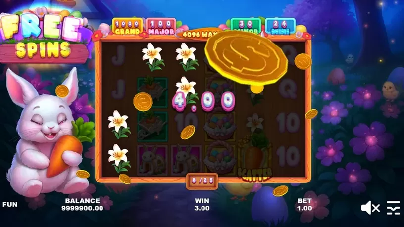 Easter Bunny Treasures slot screenshot 2
