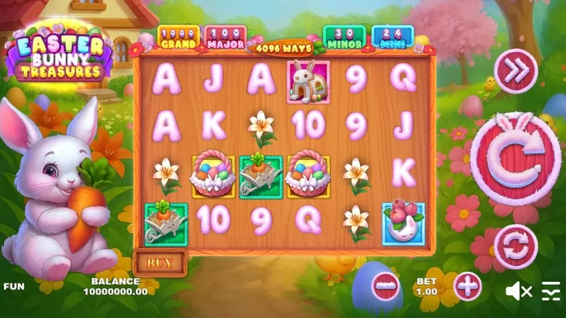 Easter Bunny Treasures slot screenshot 1