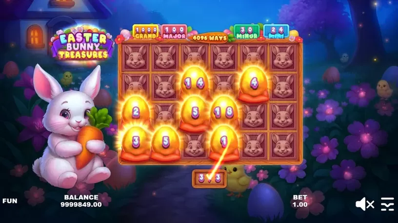 Easter Bunny Treasures slot screenshot 4