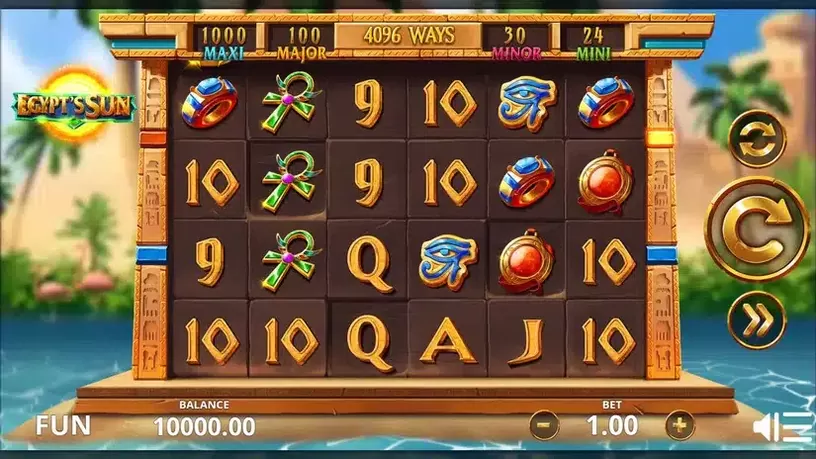 Egypt’s Sun slot screenshot 1