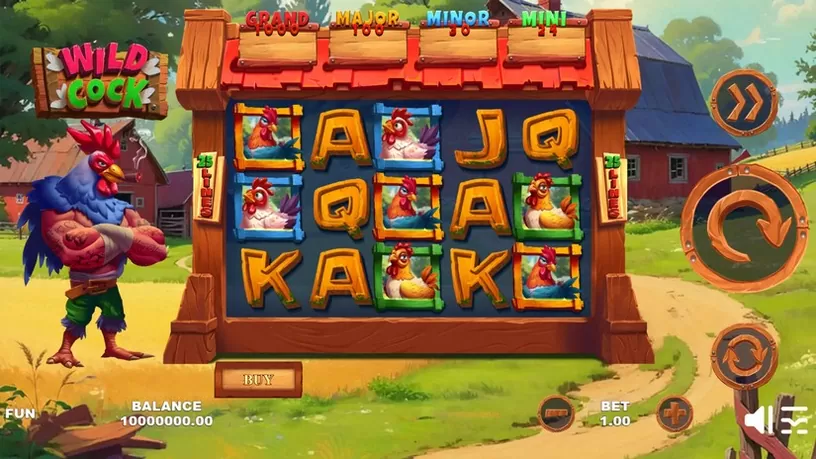 Wild Cock slot screenshot 1