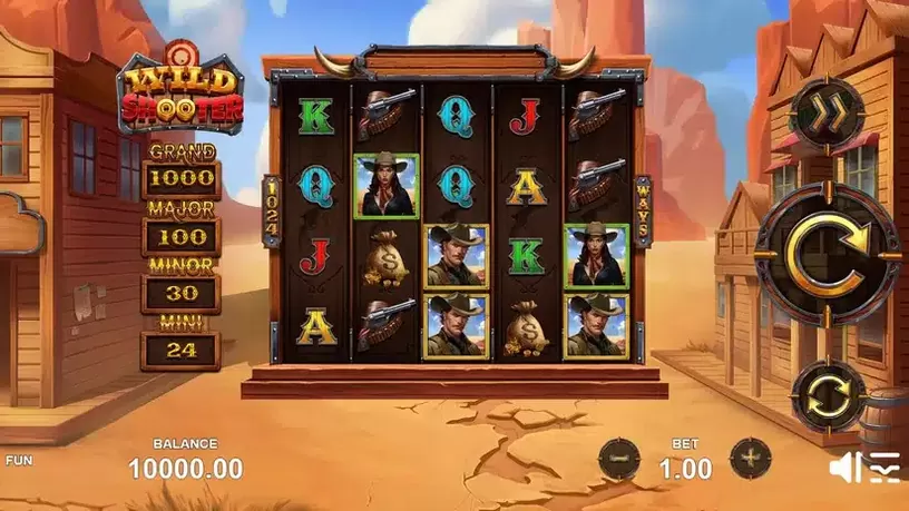 Wild Shooter slot screenshot 1