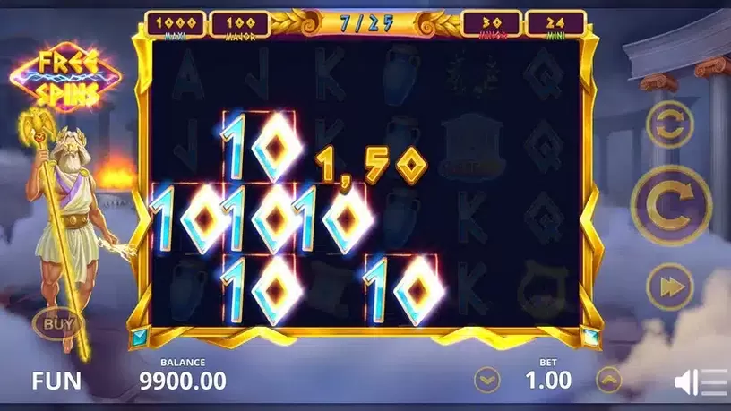 Zeus Fortune slot screenshot 3