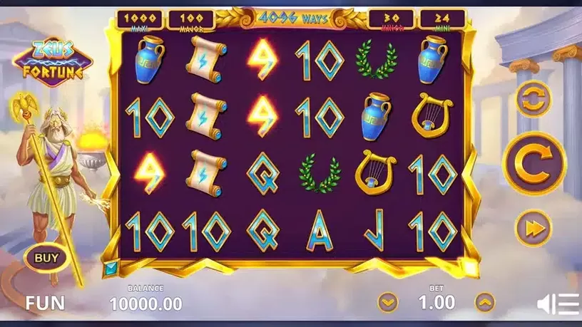 Zeus Fortune slot screenshot 1