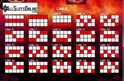 Paytable 3. 20 Mega Slot from Casino Technology