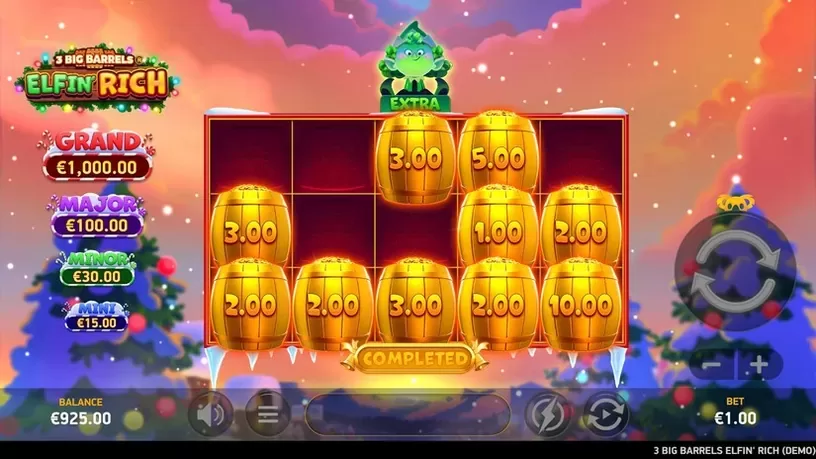 3 Big Barrels Elfin' Rich slot screenshot 4