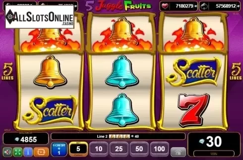 Win screen 3. 5 Juggle Fruits from EGT