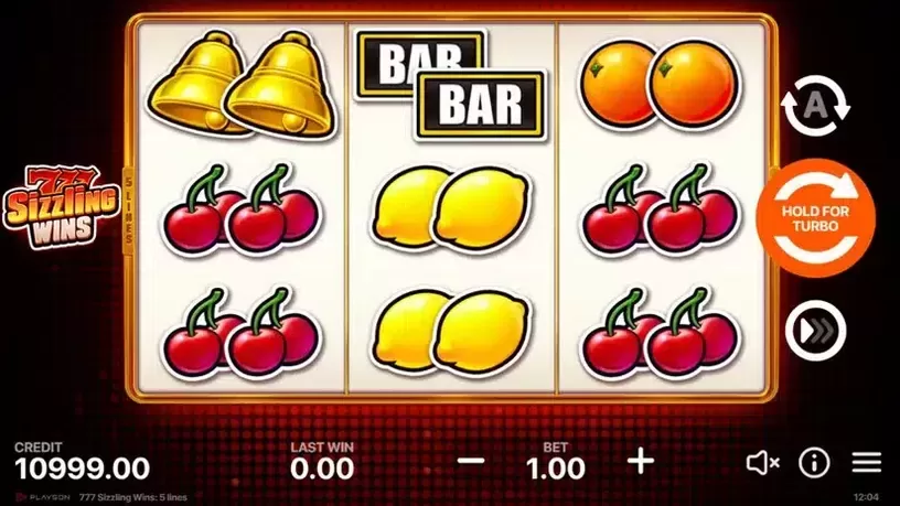 777 Sizzling Wins: 5 Lines slot screenshot 