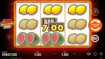 777 Sizzling Wins: 5 Lines slot screenshot 4