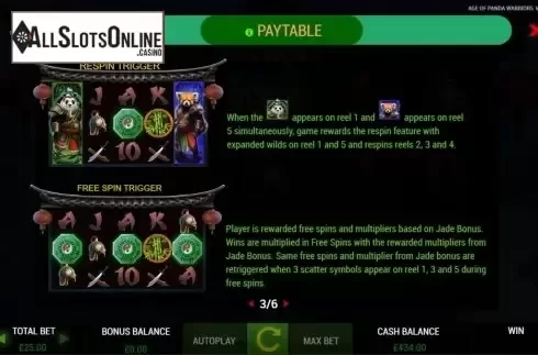 Features 1. Age of Panda Warriors from ReelFeel Gaming