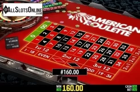 Game Screen 3. American Roulette Privee from World Match