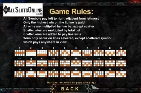 Paytable 1. Angels & Demons from SimplePlay