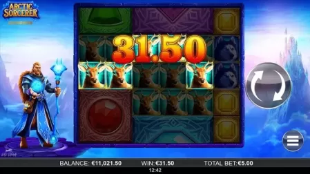 Arctic Sorcerer Gigablox slot screenshot 2